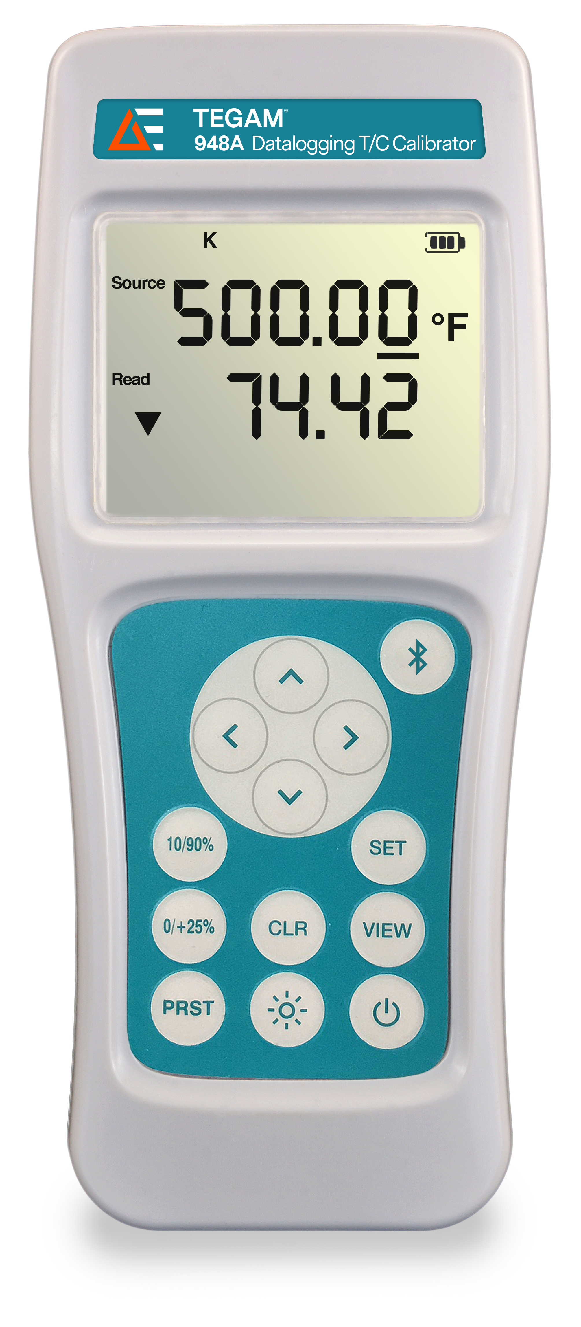 TEGAM 948A handheld thermocouple temperature calibrators for temperature calibration work with 14 probe types.