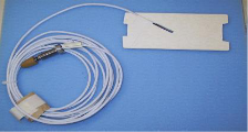 Probe before installation showing the tip inserted in the spacer.