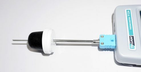 TruStream 7 with TEGAM’s 9T307MTC04 hypodermic temperature probe